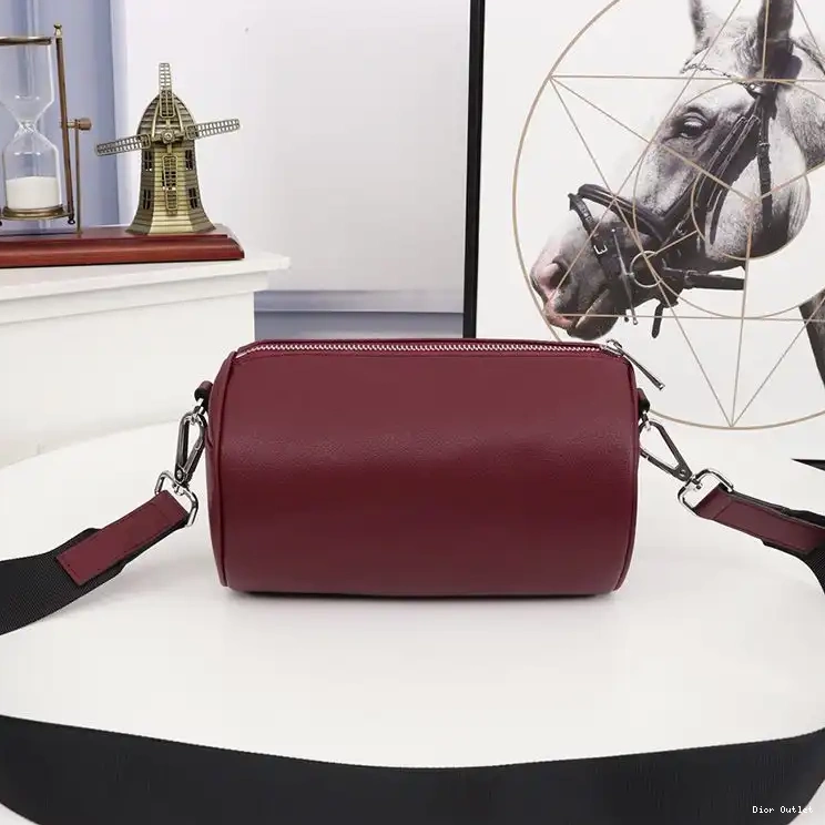 Dior Factory Outlet Atelier Dior Red Roller Messenger Calfskin Grained 0507